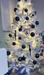 Witte kerstboom met accessoires, Diversen, Kerst, Ophalen, Gebruikt