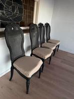 4 stoelen - af te halen in De Panne, Ophalen, Gebruikt, Overige kleuren, Stof