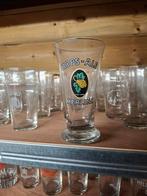 Oud email bierglas hops ale merlink, Verzamelen, Ophalen of Verzenden