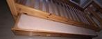 1persoonsbed met extra bed onderaan, Brun, Réglable, Bois, 190 cm ou moins