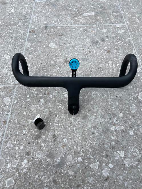 Carbon stuur met wahoo houder, Fietsen en Brommers, Fietsonderdelen, Ophalen