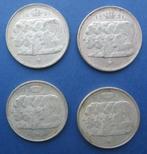 België - 100fr - 1951 - 4 munten - 18 euro 't stuk, Postzegels en Munten, Zilver, Ophalen of Verzenden, Losse munt, Zilver