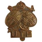 British Home Guard - UTP Cap Badge (Upper Thames Patrol), Ophalen of Verzenden, Landmacht, Embleem of Badge