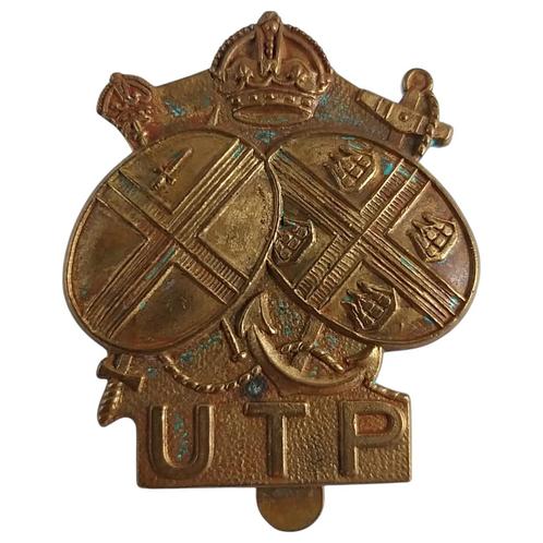 British Home Guard - UTP Cap Badge (Upper Thames Patrol), Verzamelen, Militaria | Tweede Wereldoorlog, Landmacht, Embleem of Badge