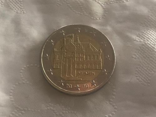 Gebruikte Duitse F herdenkingsmunt van 2 euro 2010., Postzegels en Munten, Munten | Europa | Euromunten, Losse munt, 2 euro, Duitsland
