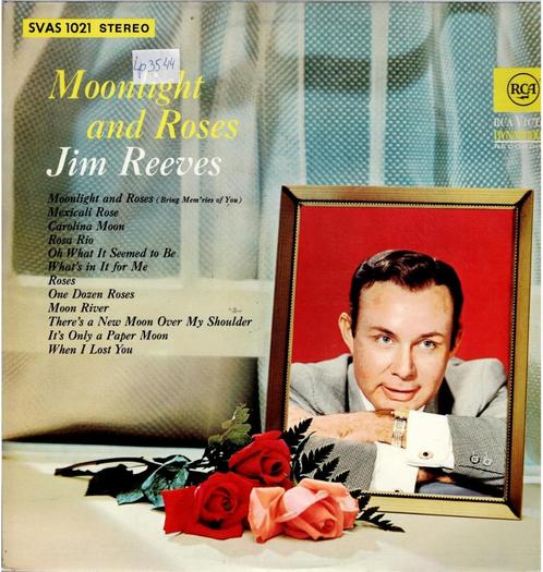 Vinyl, LP   /   Jim Reeves – Moonlight And Roses, CD & DVD, Vinyles | Autres Vinyles, Autres formats, Enlèvement ou Envoi