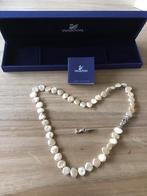 parelmoer parels met Certificaat uniek met nr Swarovski, Handtassen en Accessoires, Kettingen, Ophalen of Verzenden