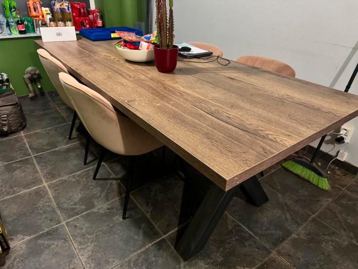 Eetkamer met tv kast en salontafel, Huis en Inrichting, Complete eetkamers, Gebruikt, 4 tot 6 stoelen, Ophalen