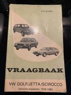 Vraagbaak VW GOLF/JETTA/SIROCCO benzine modellen '79/'83, Ophalen of Verzenden