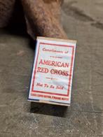 WWII US Red cross matchbox, Verzamelen, Ophalen of Verzenden