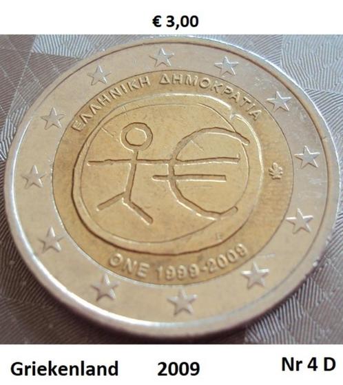 2 Euromunten Griekenland, Postzegels en Munten, Munten | Europa | Euromunten, Losse munt, 2 euro, Griekenland, Ophalen of Verzenden