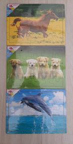 nieuw houten puzzel 25 st dolfijn puppy of paard (3.5eur/st), Kinderen en Baby's, Speelgoed | Kinderpuzzels, Nieuw, 10 tot 50 stukjes