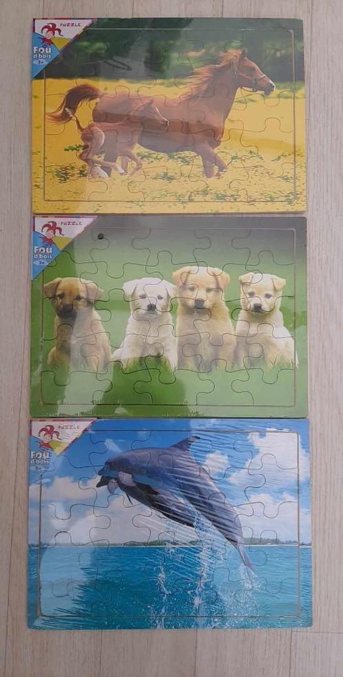 neuf divers puzzle bois 25 pc dauphin chiot cheval (3,5e/pc), Enfants & Bébés, Jouets | Puzzles pour enfants, Neuf, 2 à 4 ans