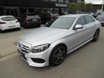 Mercedes-Benz C 180 d AMG Line-Navi-Airco-LED-Dodehoek-Zetel beschikbaar voor biedingen