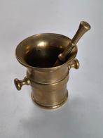 Koperen/messing vijzel en stamper, Ophalen of Verzenden, Koper