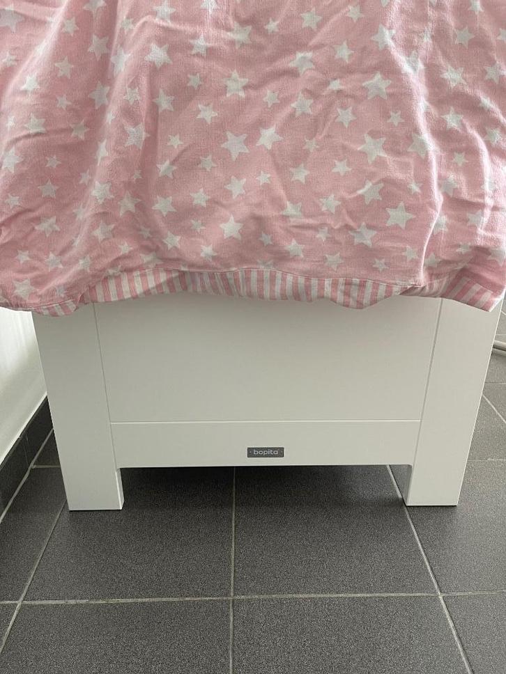 babybed bopita (compleet), Kinderen en Baby's, Kinderkamer | Bedden, Zo goed als nieuw, Minder dan 140 cm, Minder dan 70 cm, Lattenbodem