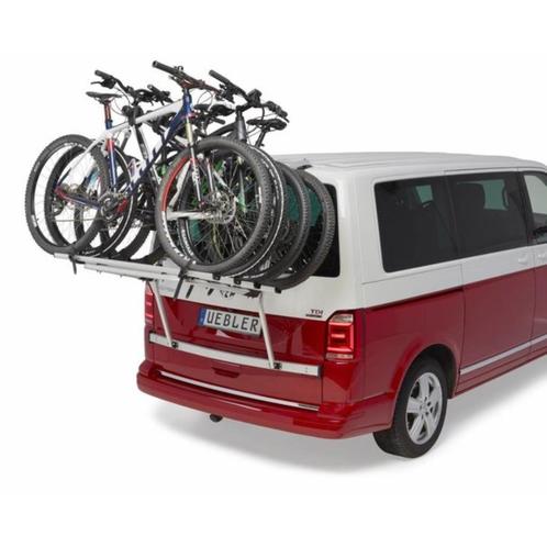 Famille Uebler Primavelo - Porte-vélos hayon - VW T6, Autos : Divers, Porte-vélos, Neuf, Porte-hayon, 3 vélos ou plus, Pneus larges