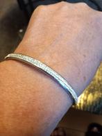 Armband Victoria zilverkleurig, Handtassen en Accessoires, Armbanden, Ophalen of Verzenden, Zilver, Zilver