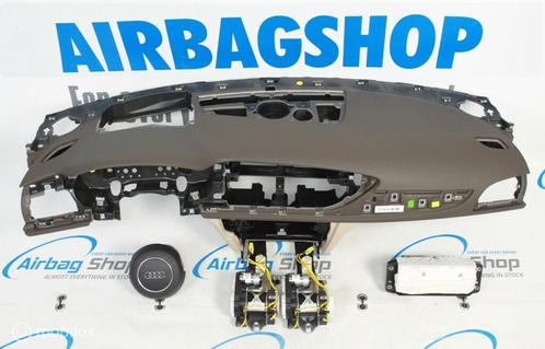 Airbag kit Tableau de bord HUD brun beige Audi A6 C7, Autos : Pièces & Accessoires, Tableau de bord & Interrupteurs, Utilisé, Enlèvement ou Envoi