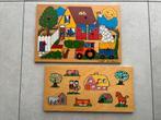 2 legpuzzels thema boerderij, Ophalen, Gebruikt