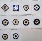 Verzameling van 10 Service Command USA WW2-badges - ORIGINAL, Verzamelen, Militaria | Tweede Wereldoorlog, Ophalen of Verzenden