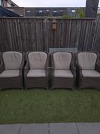 4 chaises de jardin de luxe 4 Seasons Outdoor Brighton., Utilisé, Enlèvement ou Envoi, Osier