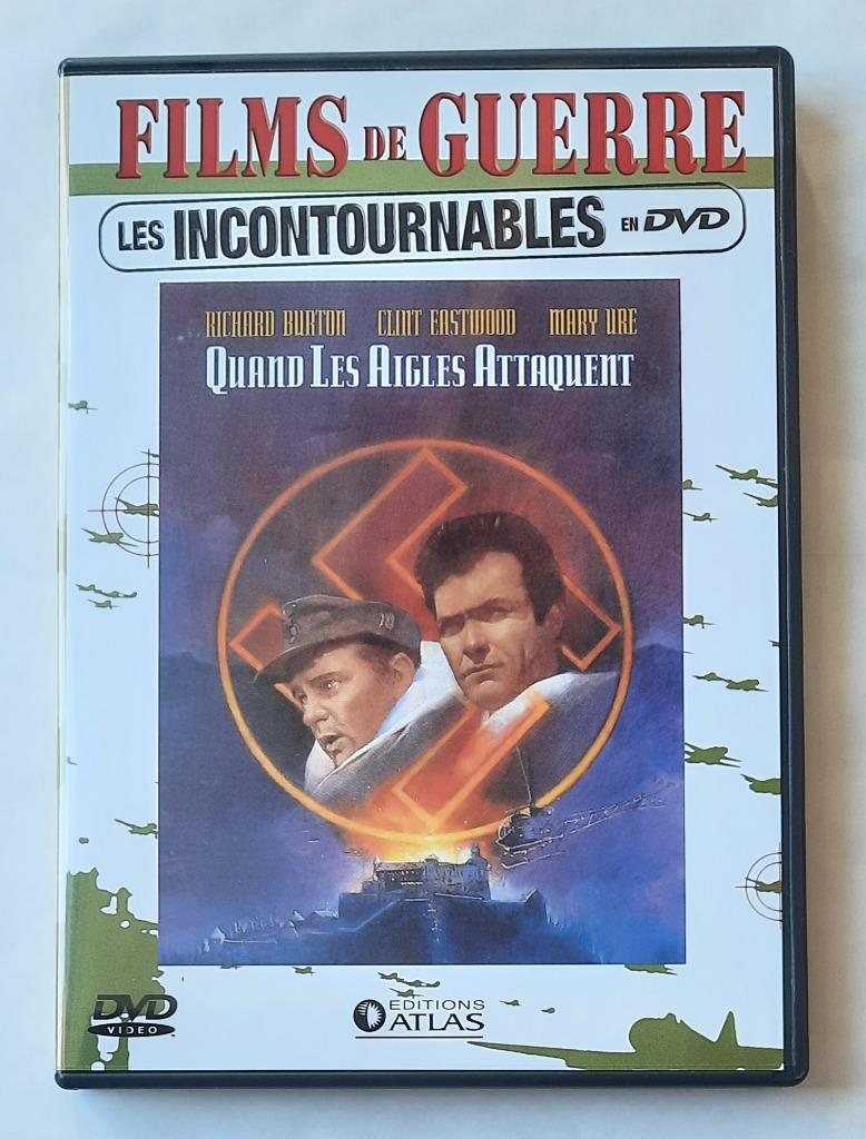 Quand les aigles attaquent (Eastwood/Burton) comme neuf, CD & DVD, DVD | Action, Comme neuf, Guerre, Enlèvement ou Envoi