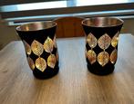 Set van twee decoratieve glazen voorwerpen., Ophalen, Zo goed als nieuw, Binnen