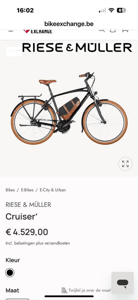 Riese en muller, Fietsen en Brommers, Fietsen | Heren | Herenfietsen, Zo goed als nieuw, Versnellingen, Ophalen