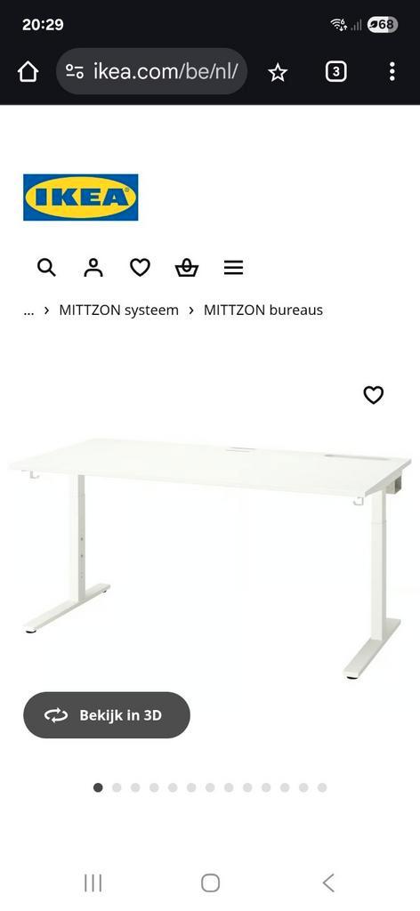 Bureau Tafel in de hoogte verstelbaar.

Bureau 16080, Huis en Inrichting, Bureaus, Zo goed als nieuw, Bureau, Ophalen