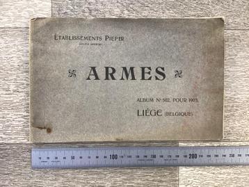 Origineel boek wapenfabriek Pieper Luik 1903 wapens beschikbaar voor biedingen
