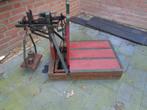 2 Oude houten bascules met gewichten, Antiek en Kunst, Ophalen