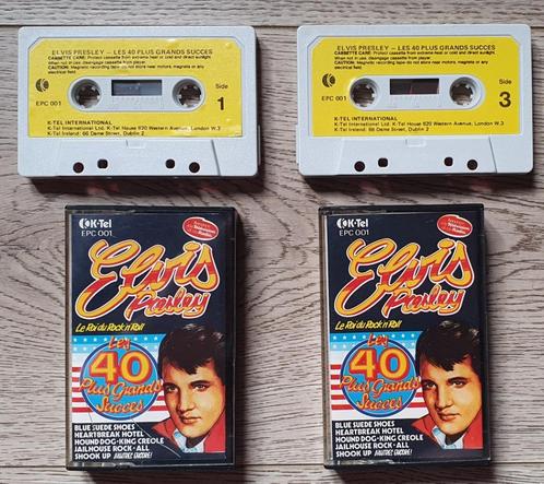 Elvis Presley – Les 40 Plus Grands Succes, Cd's en Dvd's, Cassettebandjes, Gebruikt, Origineel, Pop, 2 t/m 25 bandjes, Ophalen of Verzenden