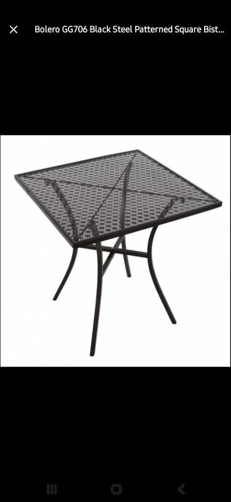 Bistrotafel, Tuin en Terras, Tuintafels, Nieuw, Vierkant, Overige materialen, Ophalen