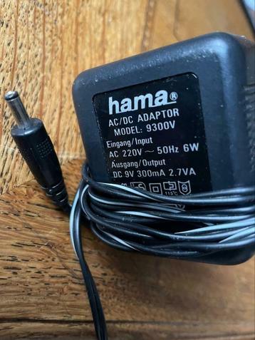 Adapter, oplader 9V - 300 mA, Enlèvement ou Envoi, Comme neuf