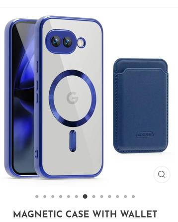 GSM Hoes (blauw), Google pixel 9, magnetische met wallet. beschikbaar voor biedingen