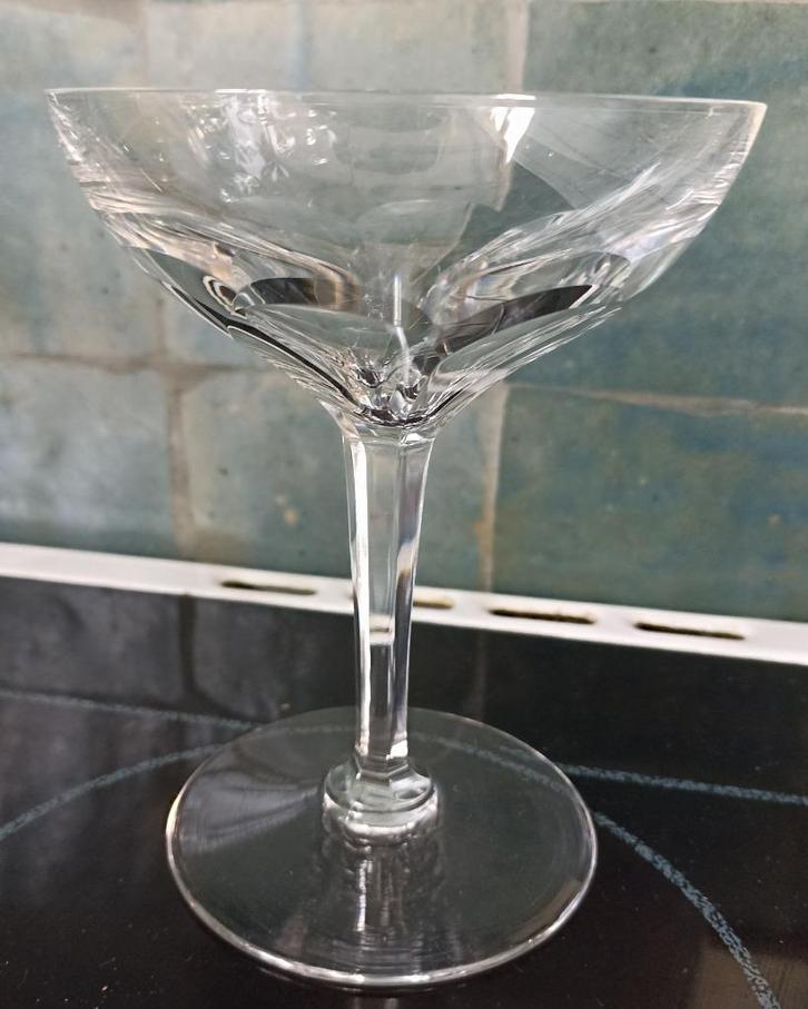 Antieke kristallen Val Saint Lambert glazen ,model Nestor, Antiek en Kunst, Antiek | Glaswerk en Kristal, Ophalen