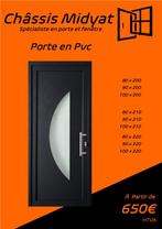 Porte d'entré Anthracite en STOCK 650€, Ophalen, Nieuw, Gevelraam of Ruit, Dubbelglas