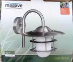 2 (3) buitenlichten, Ophalen, Nieuw, Inox, Netvoeding