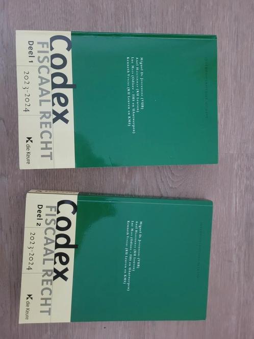 Codex fiscaal recht (deel 1 & deel 2) 2023-2024, Boeken, Studieboeken en Cursussen, Zo goed als nieuw, Ophalen