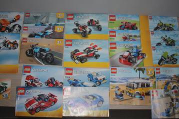 Boekjes Lego Creator , voertuigen , per stuk/ set te koop 