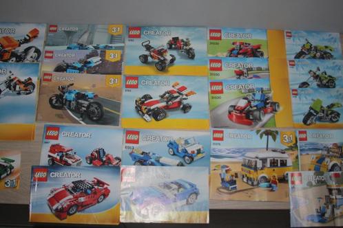 Boekjes Lego Creator , voertuigen , per stuk te koop, Kinderen en Baby's, Speelgoed | Duplo en Lego, Gebruikt, Lego, Ophalen of Verzenden