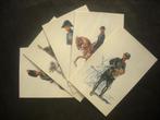 Gendarmerie série Demart de 5 illustrations parues en 1950, Verzenden, Rijkswacht, Overige typen