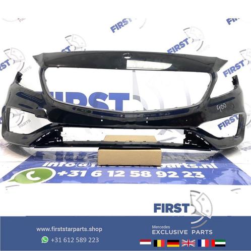 W176 A KLASSE FACELIFT AMG LINE VOORBUMPER ZWART 2016 origin, Auto-onderdelen, Carrosserie, Bumper, Mercedes-Benz, Voor, Gebruikt