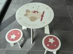 1 table + 2 tabourets pour enfant SAUTHON + Toise NOUKIES, Enlèvement, Comme neuf