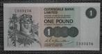 Bankbiljet 1 pond Clydesdale Bank 1974, Ophalen of Verzenden, Overige landen, Setje