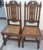 2 Chaises de salle à manger Neo-Renaissance Louis XIII, Ophalen