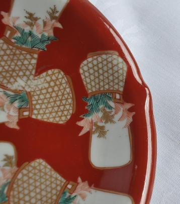 Japans bord antiek antique Japanese plate asian ikebana deco