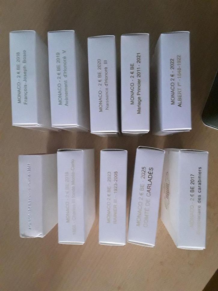 2  gelenheids munten, 2 euromunten Monaco, Postzegels en Munten, Munten | Europa | Euromunten, Monaco, Ophalen