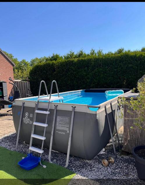 Intex zwembad met alles erop en eraan. ., Tuin en Terras, Zwembaden, Gebruikt, Opzetzwembad, 120 cm of meer, 400 cm of meer, 200 tot 300 cm